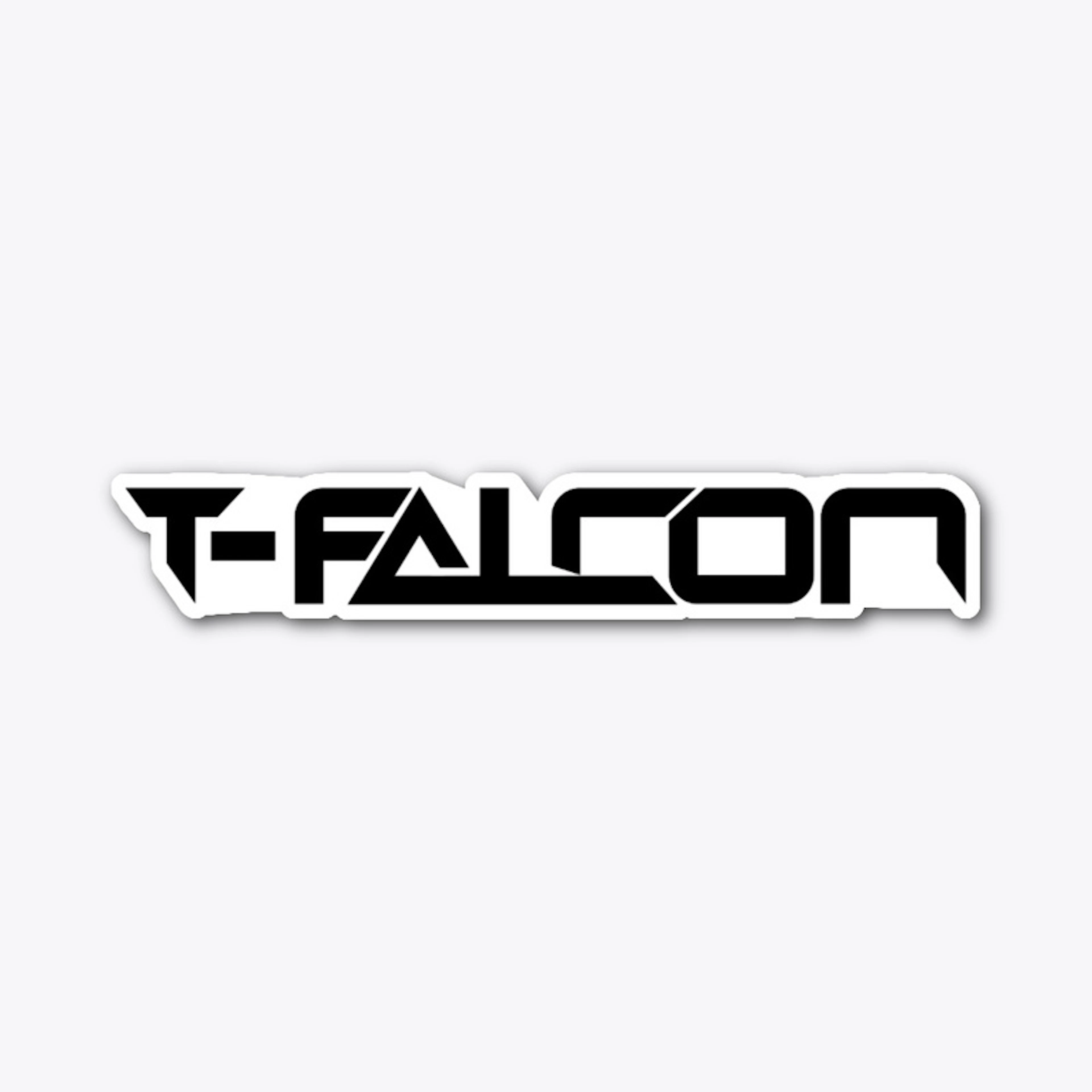 T-FALCON OFFICIAL LOGO BLACK STICKER