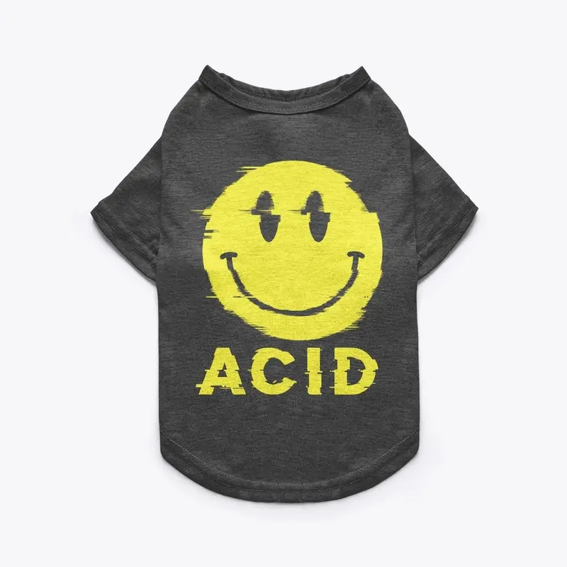 ACID TECHNO SMILEYFACE PET TEE