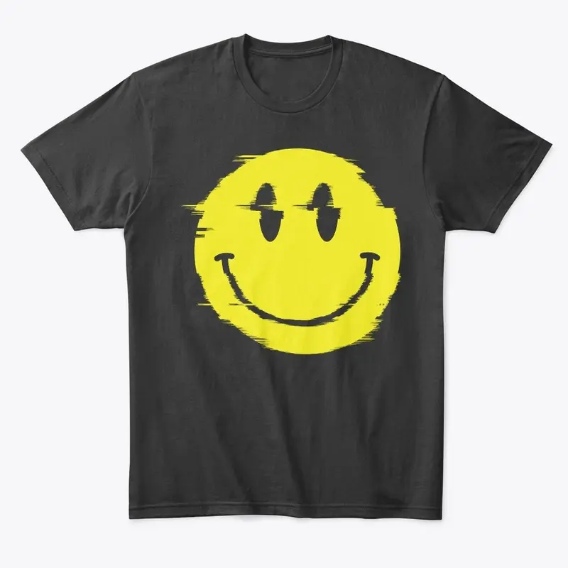 MESSED-UP SMILEY FACE UNISEX TEE